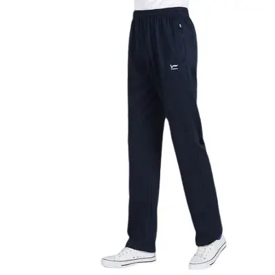 Men's Fleece Lined Sports Pants Navy Blue Extra Large - Image 13