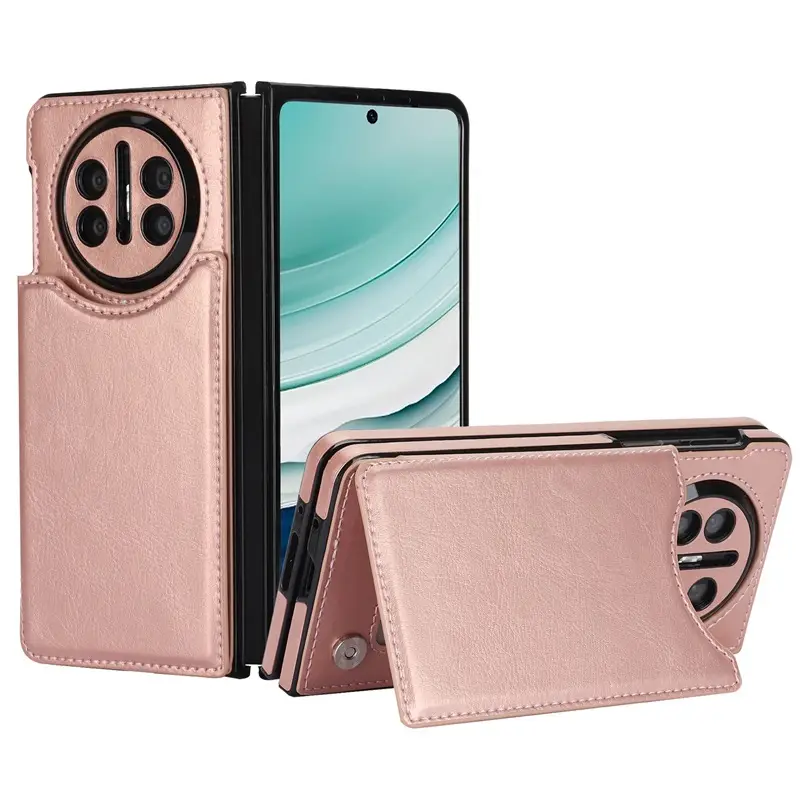 Huawei Mate X5 Leather Foldable Case with Card Holder - Image 2