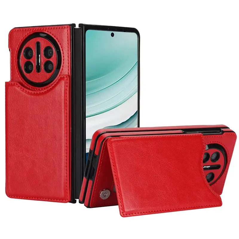 Huawei Mate X5 Leather Foldable Case with Card Holder - Image 5
