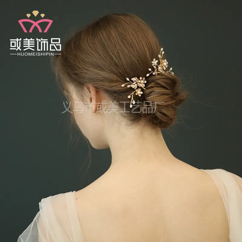 Bride's Handmade Hairpin for Updo Style - Image 3