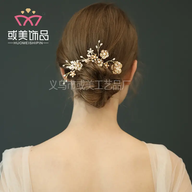 Bride's Handmade Hairpin for Updo Style - Image 4