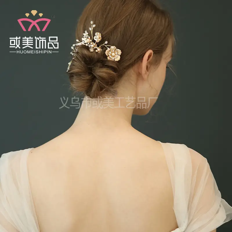 Bride's Handmade Hairpin for Updo Style - Image 5