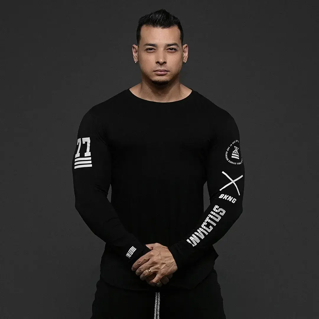 Men Black Slim Fit Running T-Shirt with Puma Logo