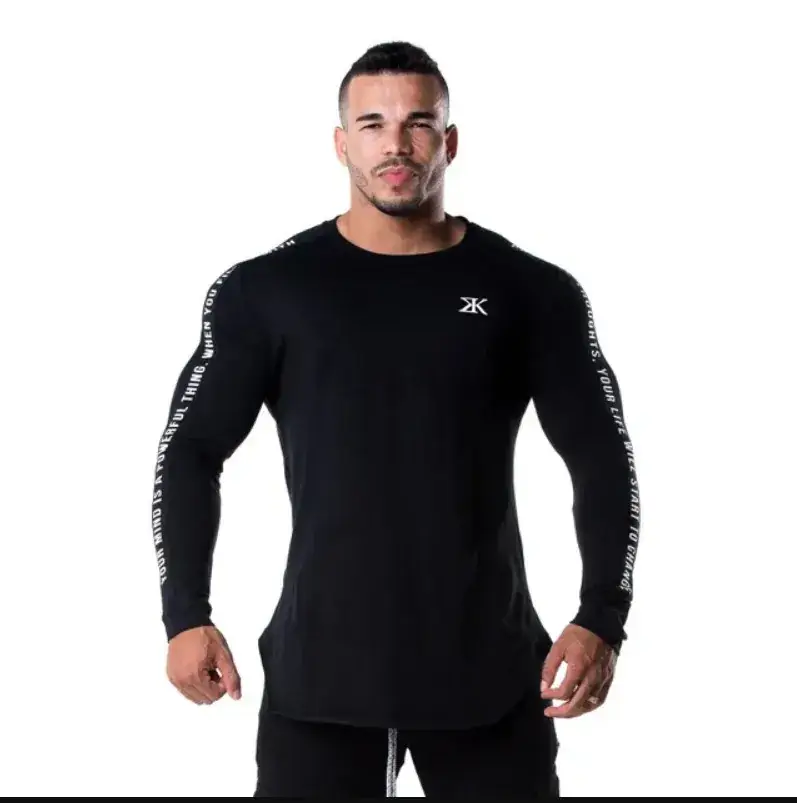Men Black Slim Fit Running T-Shirt with Puma Logo