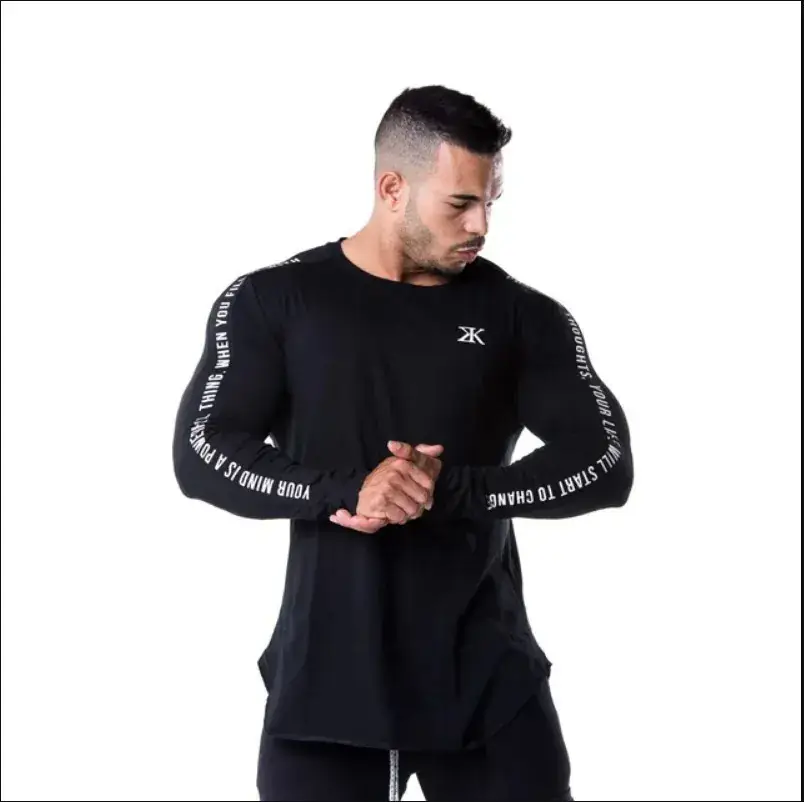 Men Black Slim Fit Running T-Shirt with Puma Logo