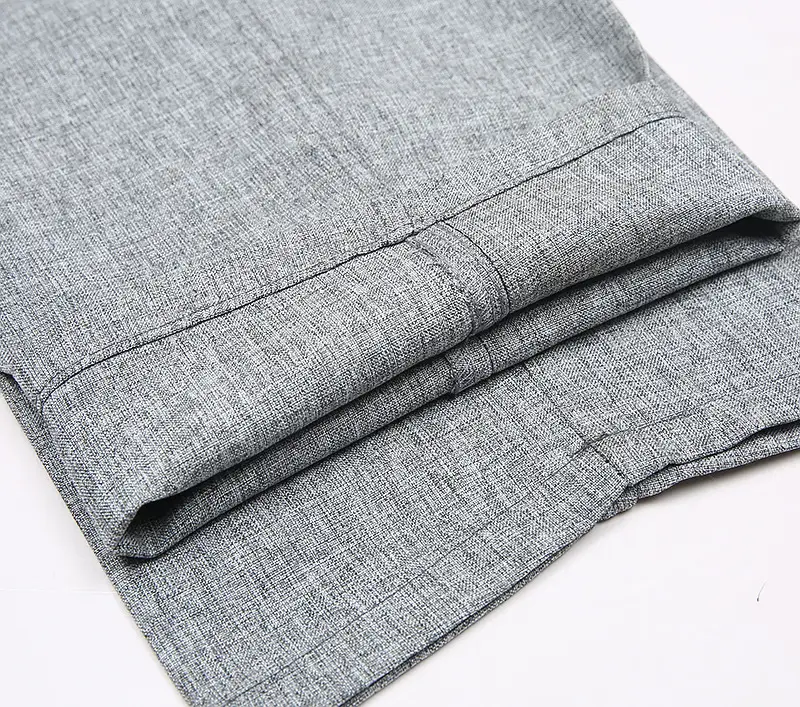 Spring Thin Linen Elastic Waist Casual Pants — feature 16