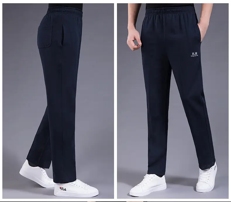 Men's Black Elastic Waist Sports Pants Casual Summer — feature 18