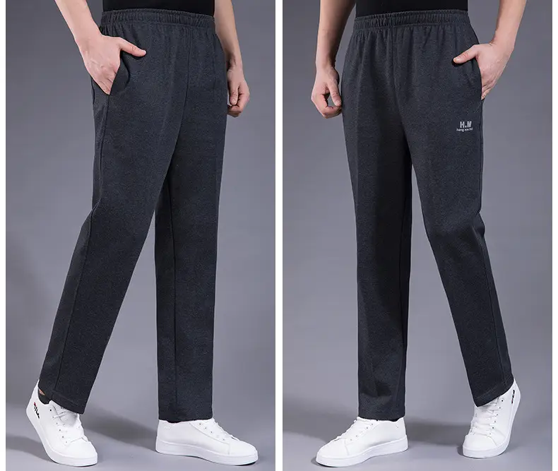 Men's Black Elastic Waist Sports Pants Casual Summer — feature 21
