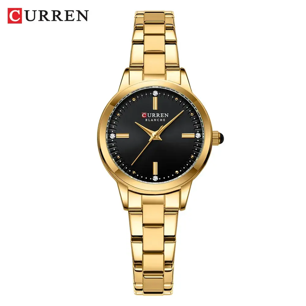Curren Gold Plated Women's Quartz Watch with Steel Band - Image 5