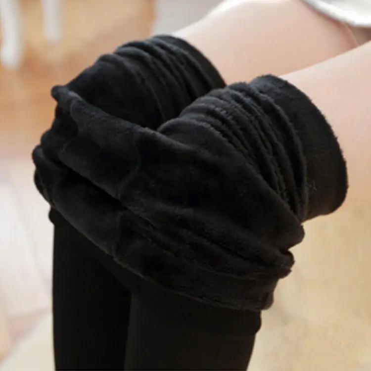 Velvet Knee Pads for Women Winter Warm Leggings - Image 10