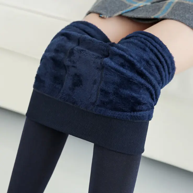 Velvet Knee Pads for Women Winter Warm Leggings - Image 8