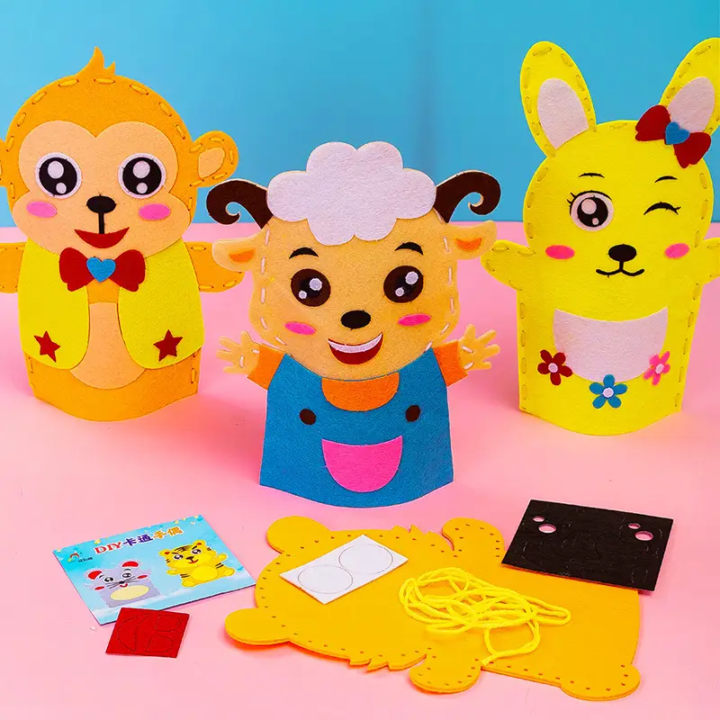 Blue Cartoon Finger Glove Toy for Kids - Image 13