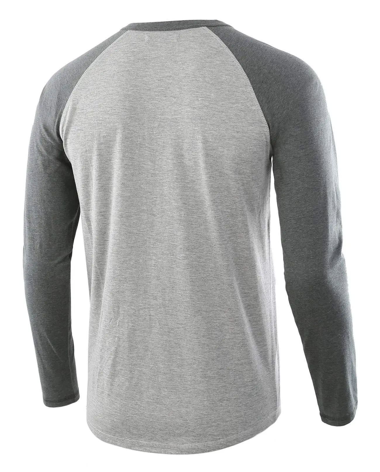2025 Spring Men's Red Blue Henley T-Shirt — feature 12