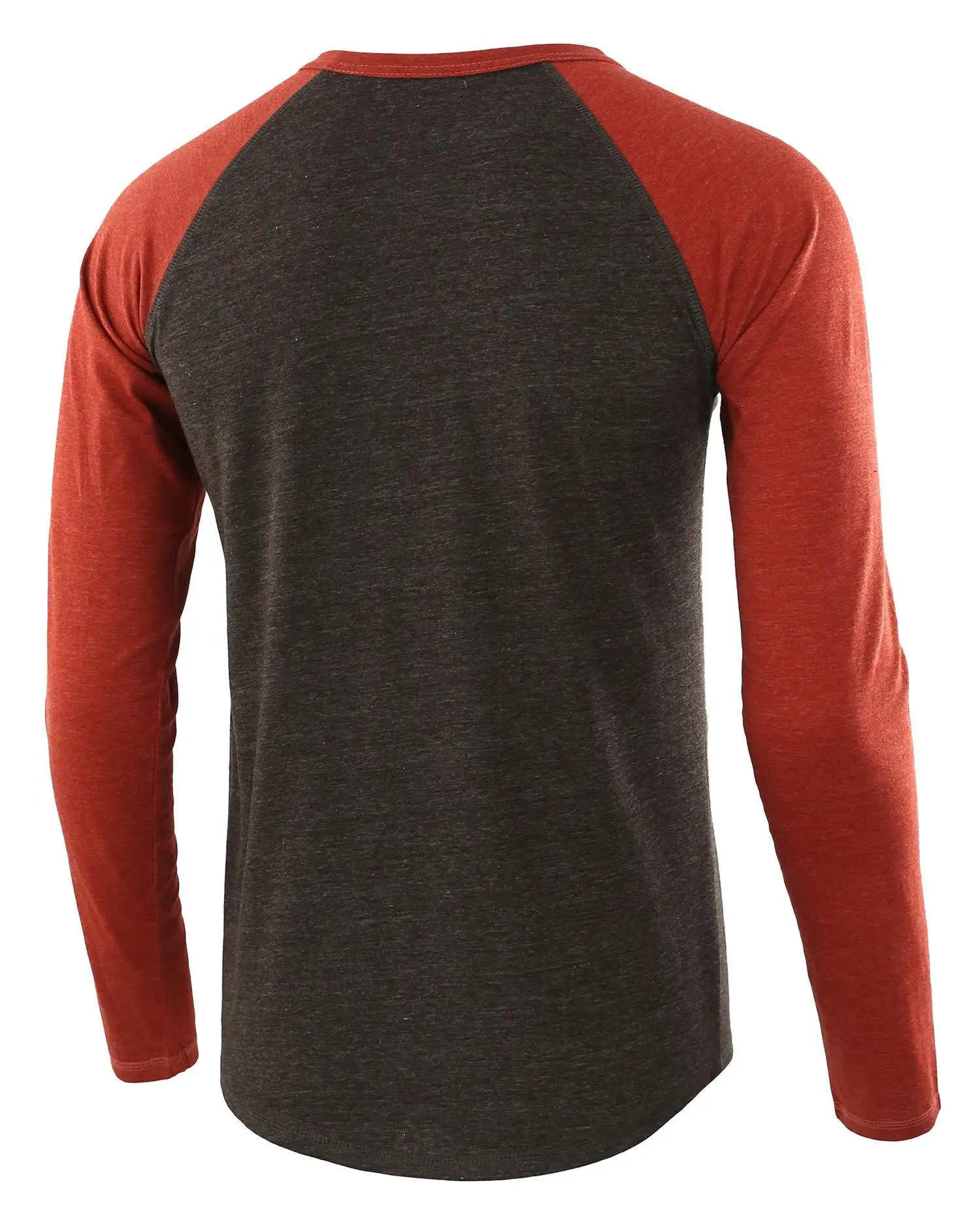2025 Spring Men's Red Blue Henley T-Shirt — feature 8