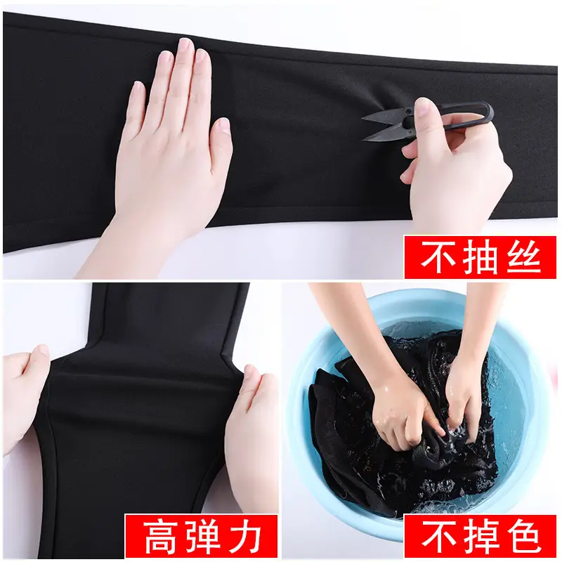 Black Velvet Padded Leggings for Women High Waist Warm Feet Pencil Pants - Image 7