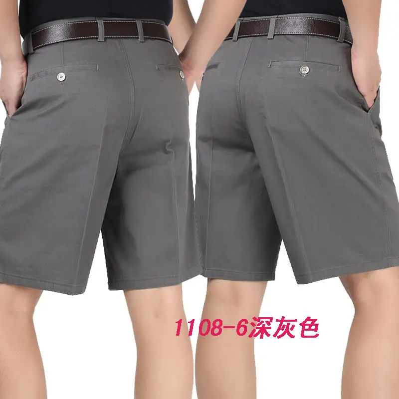 Men's Grey Cotton Shorts 1108-3 Grey — feature 19