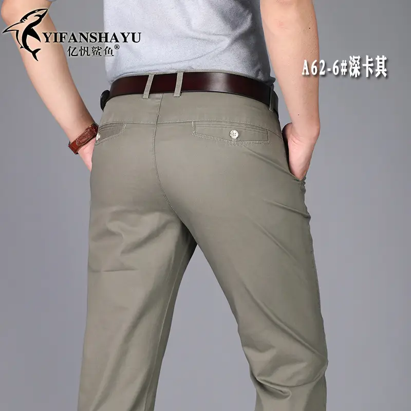 Thin Summer Men's Slim Straight Cotton Pants - Image 9