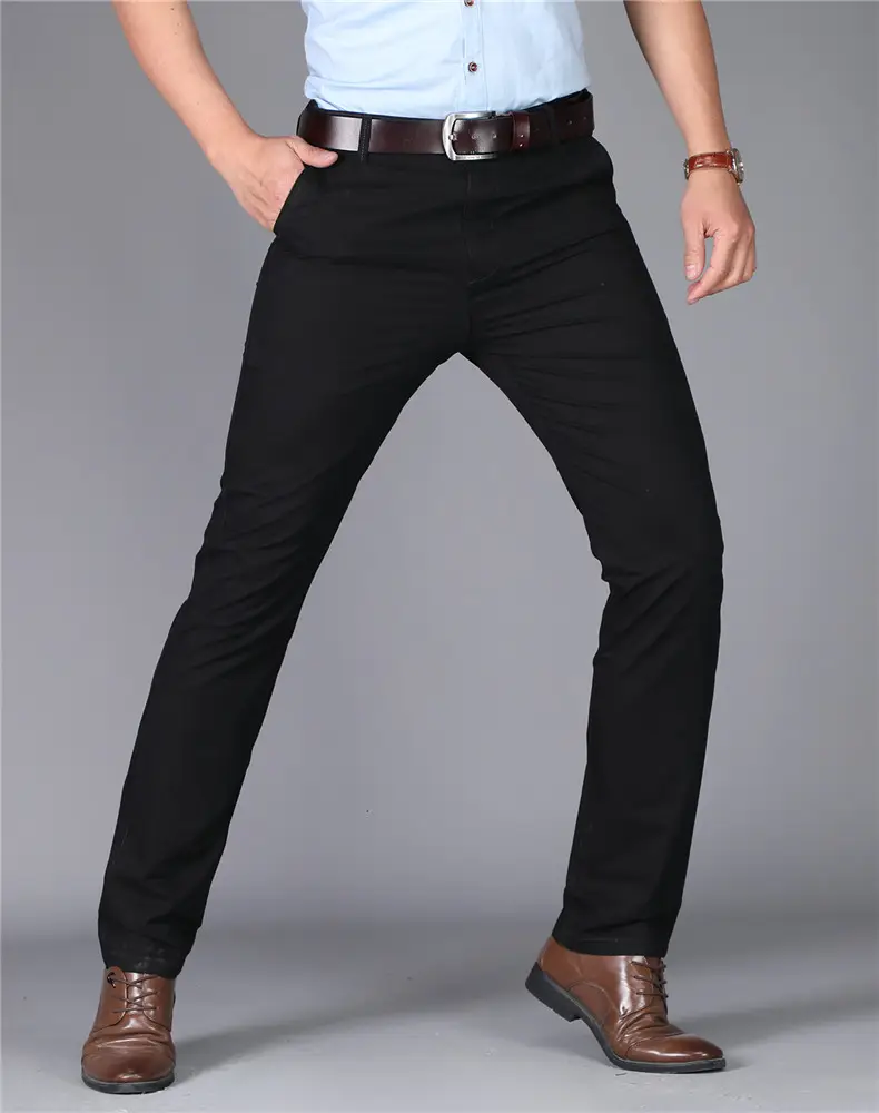 Thin Summer Men's Slim Straight Cotton Pants — feature 10