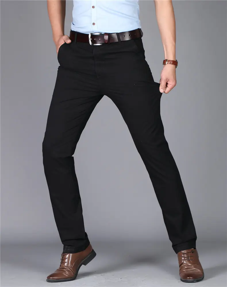 Thin Summer Men's Slim Straight Cotton Pants — feature 11