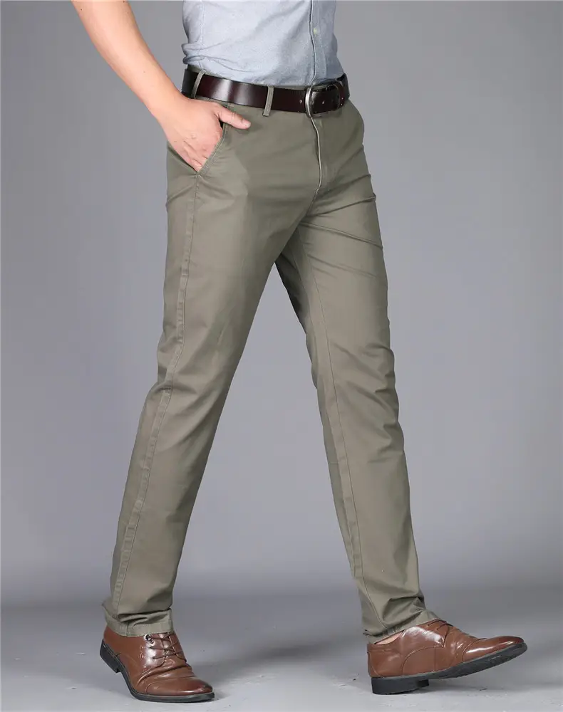 Thin Summer Men's Slim Straight Cotton Pants — feature 12