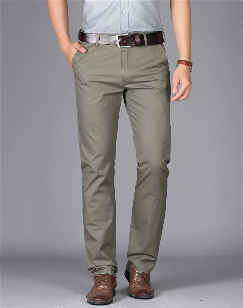 Thin Summer Men's Slim Straight Cotton Pants — feature 14