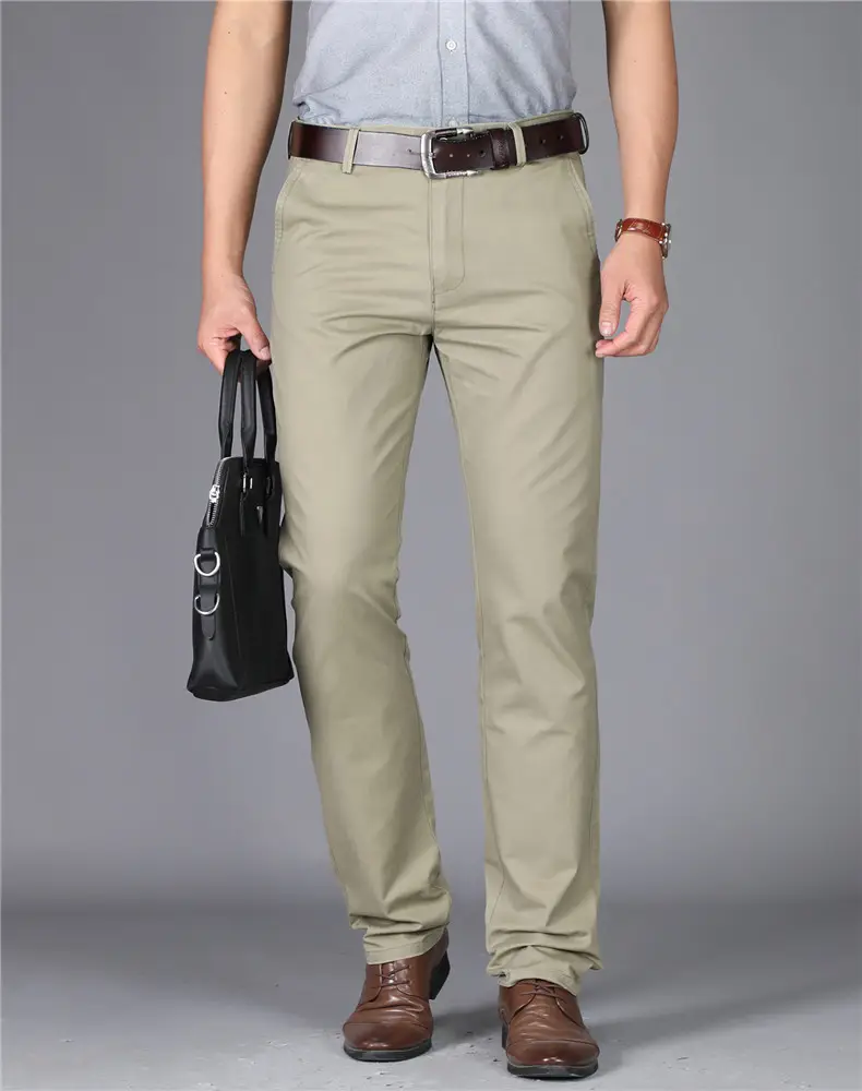 Thin Summer Men's Slim Straight Cotton Pants — feature 15