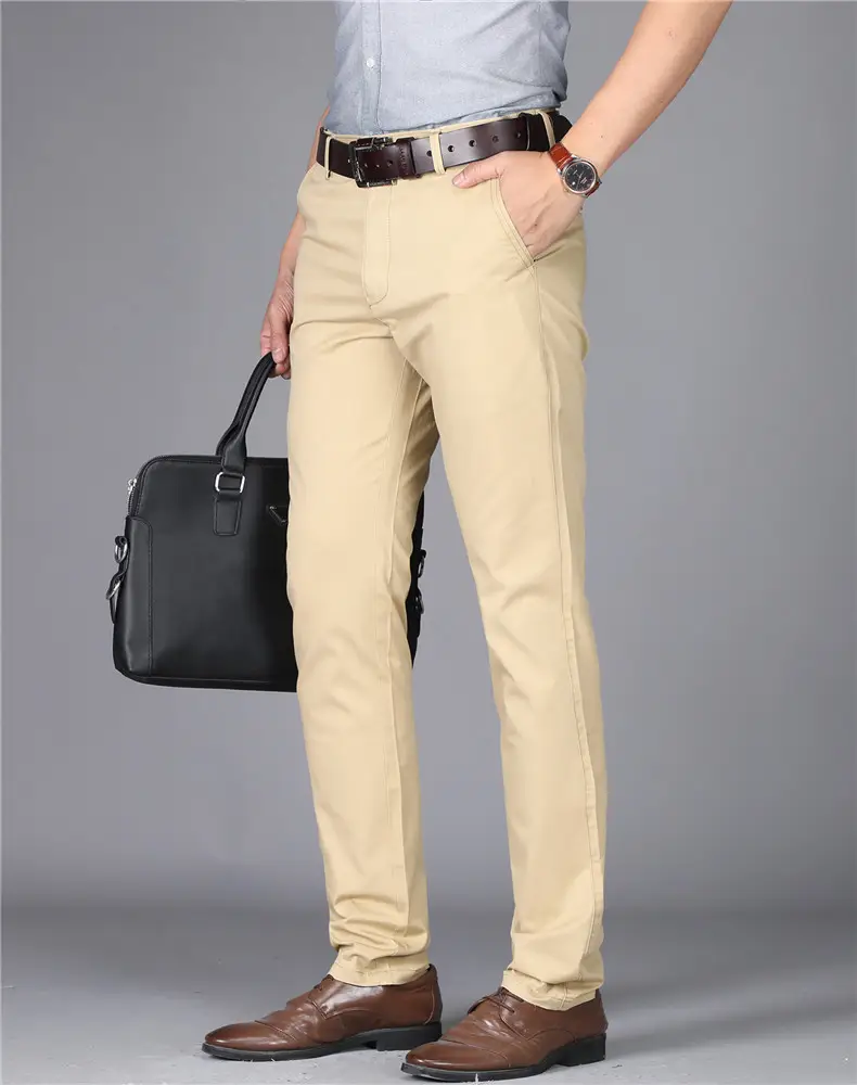 Thin Summer Men's Slim Straight Cotton Pants — feature 18