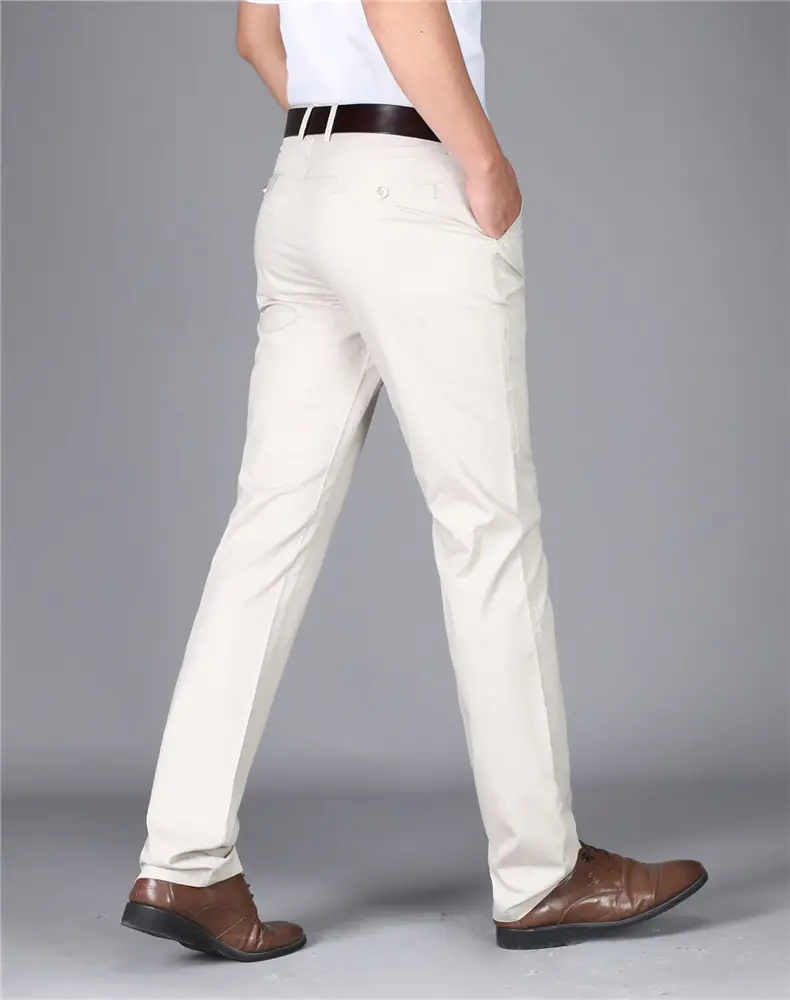 Thin Summer Men's Slim Straight Cotton Pants — feature 19