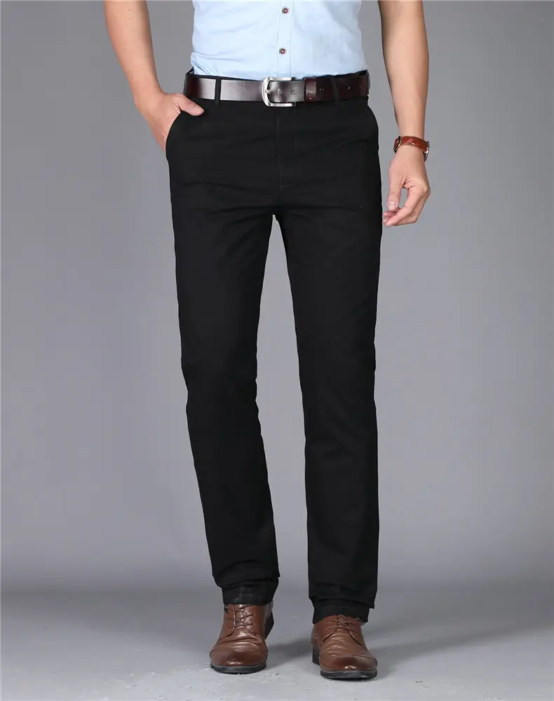 Thin Summer Men's Slim Straight Cotton Pants — feature 9