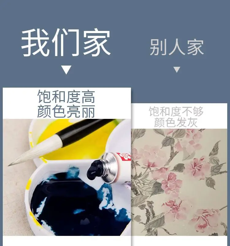 Pigment Sakura Chinese Painting 12-Color Plaster Doll Painting Art Student Special Painting Set Watercolor Coloring — feature 7
