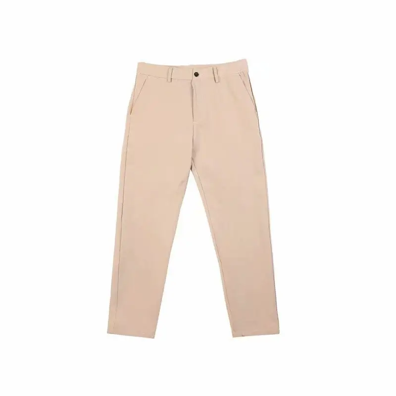 Men's Slim Fit Ankle Pants Grey Korean Style - Image 7