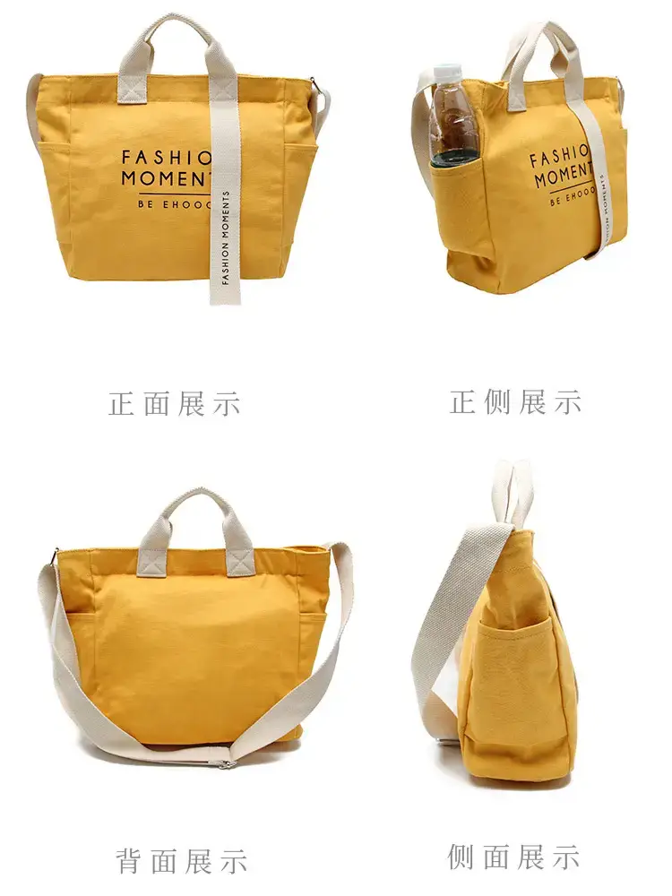 Women Canvas Shoulder Bag Red Strap 2026 - Image 9