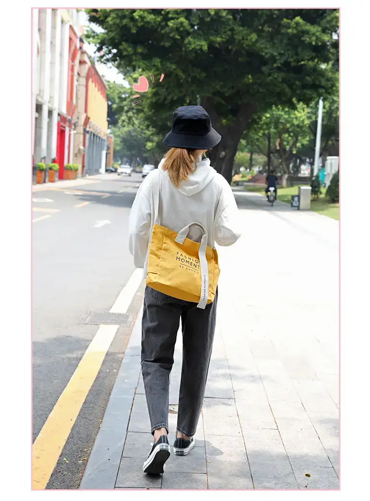 Women Canvas Shoulder Bag Red Strap 2026 — feature 11