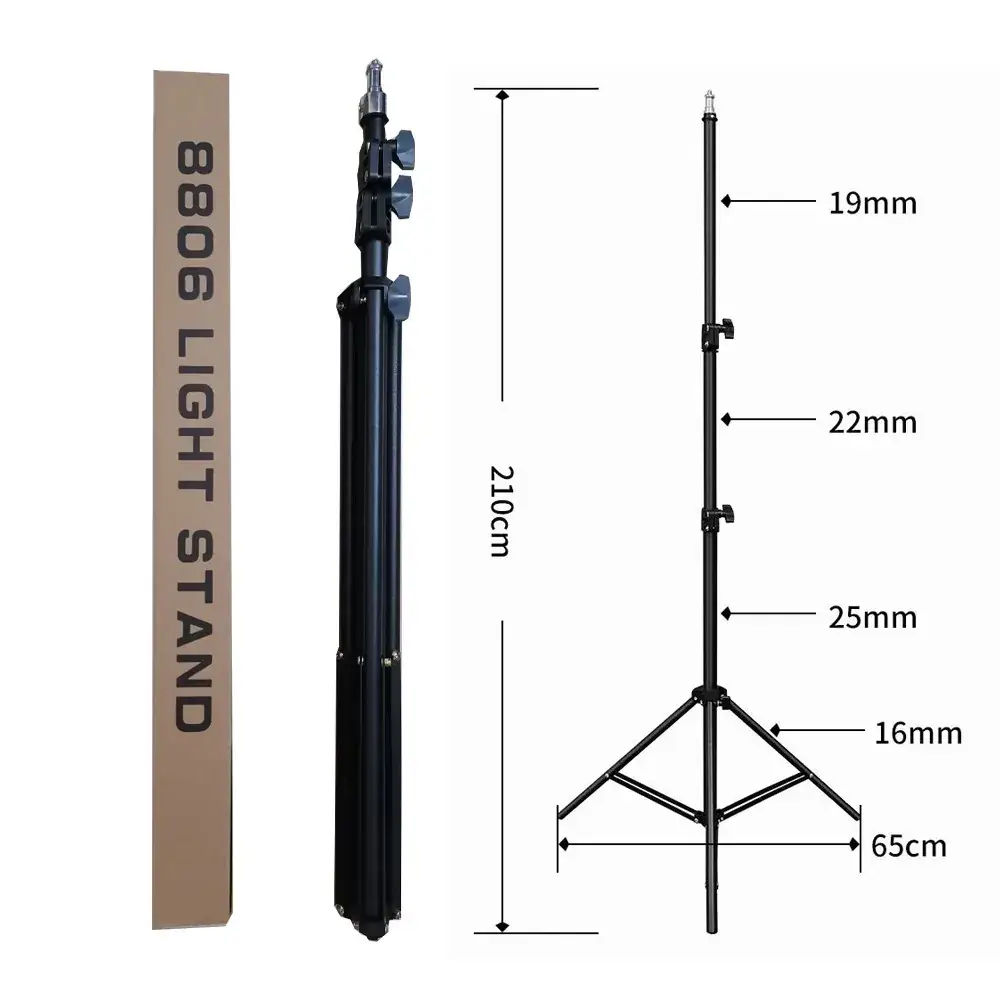 Portable Tripod Stand 8806 Selfie Light for Mobile Phones - Image 8