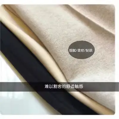 Women Woolen Thickened Casual Pants Black High Waist - Image 4