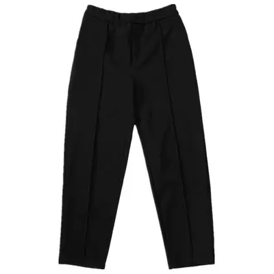Women Woolen Thickened Casual Pants Black High Waist - Image 5