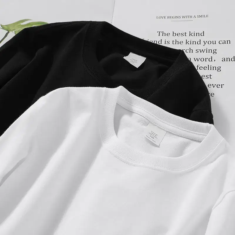 Men Black Cotton Long Sleeve T-Shirt Loose Round Neck - Image 5