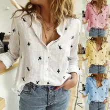 2025 Green Lace Long Sleeve V-Neck Shirt for Women — feature 32