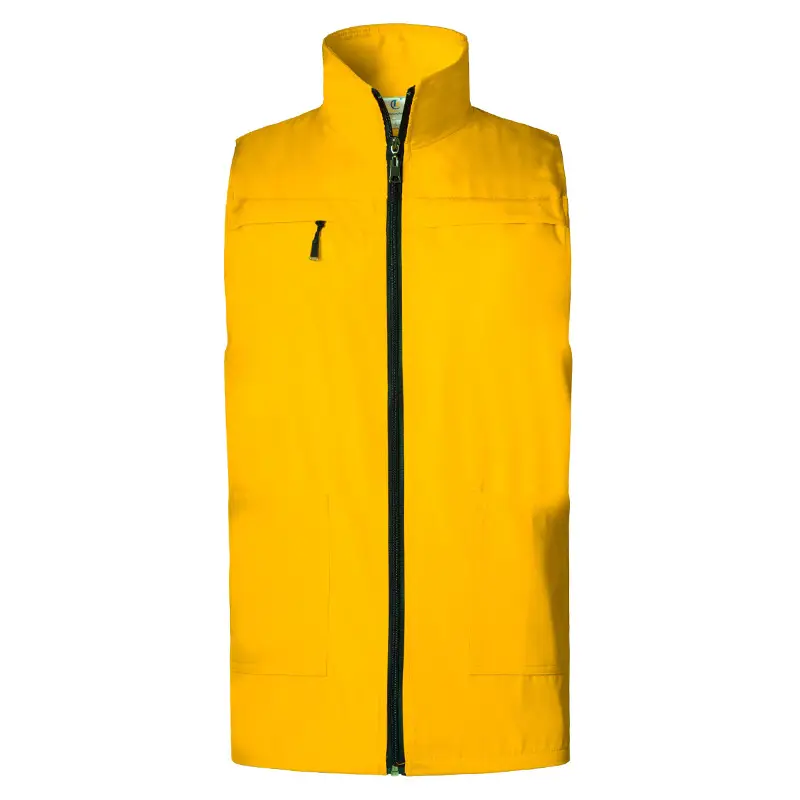 Men Full Zip Waistcoat Vest Red 2021