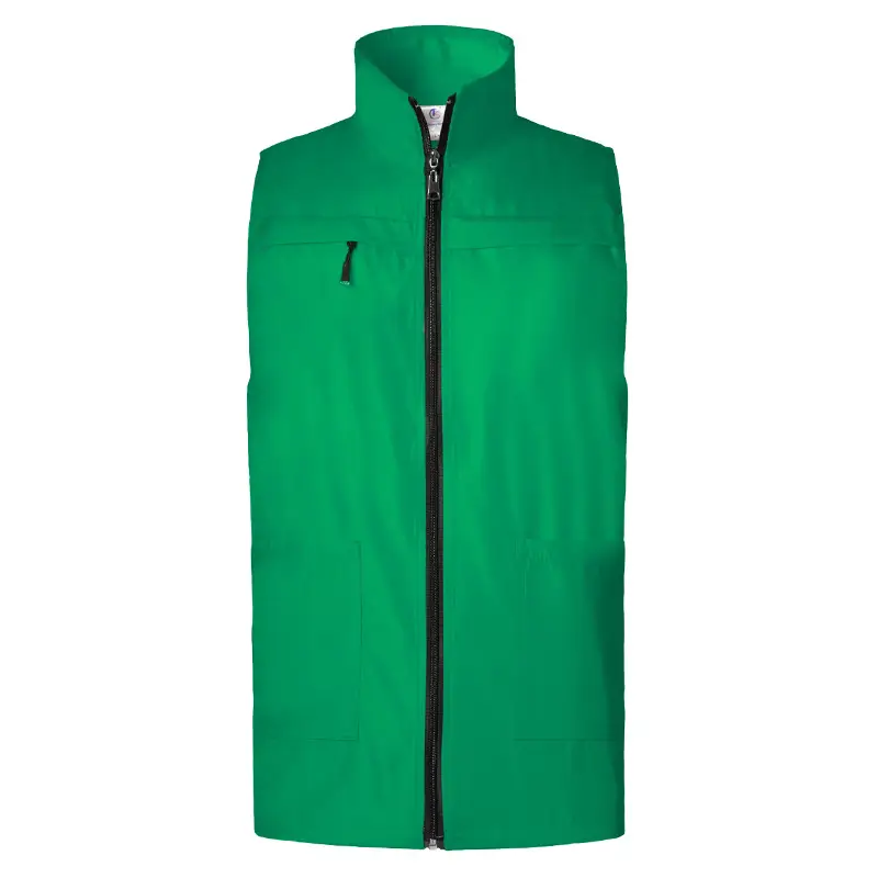 Men Full Zip Waistcoat Vest Red 2021