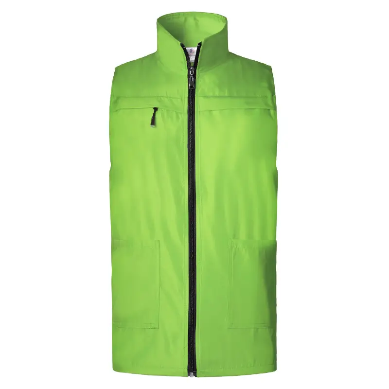 Men Full Zip Waistcoat Vest Red 2021