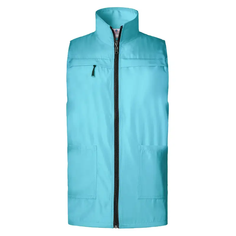 Men Full Zip Waistcoat Vest Red 2021