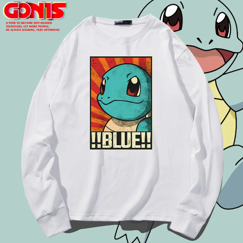 Men Blue Gonyi Cartoon Sweatshirt Pink Gonyi Brand