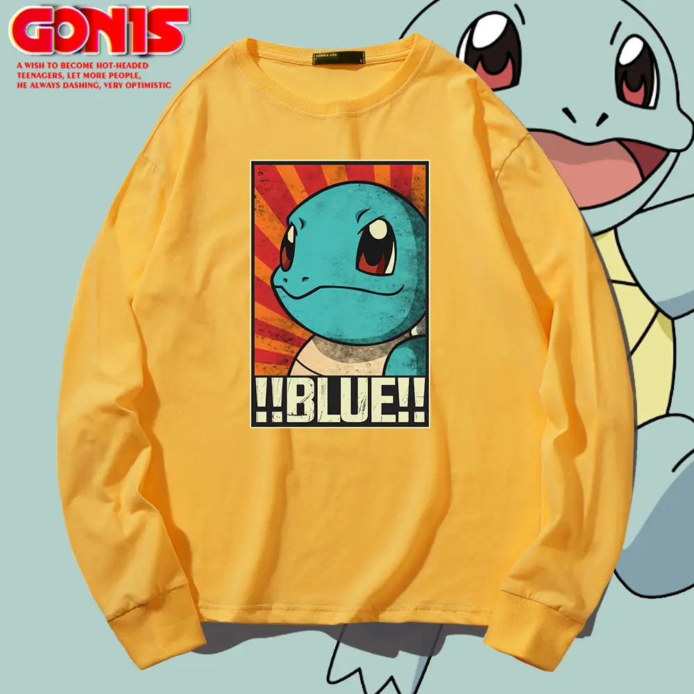 Men Blue Gonyi Cartoon Sweatshirt Pink Gonyi Brand