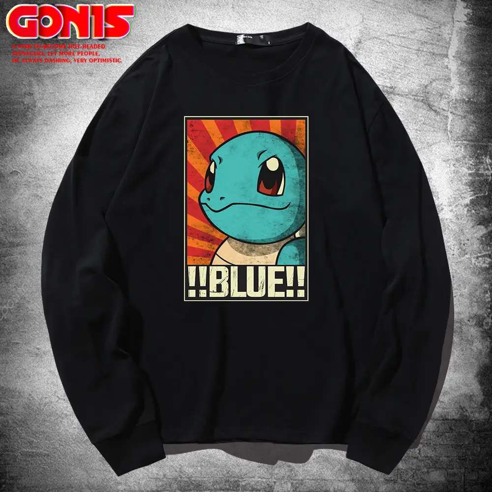 Men Blue Gonyi Cartoon Sweatshirt Pink Gonyi Brand
