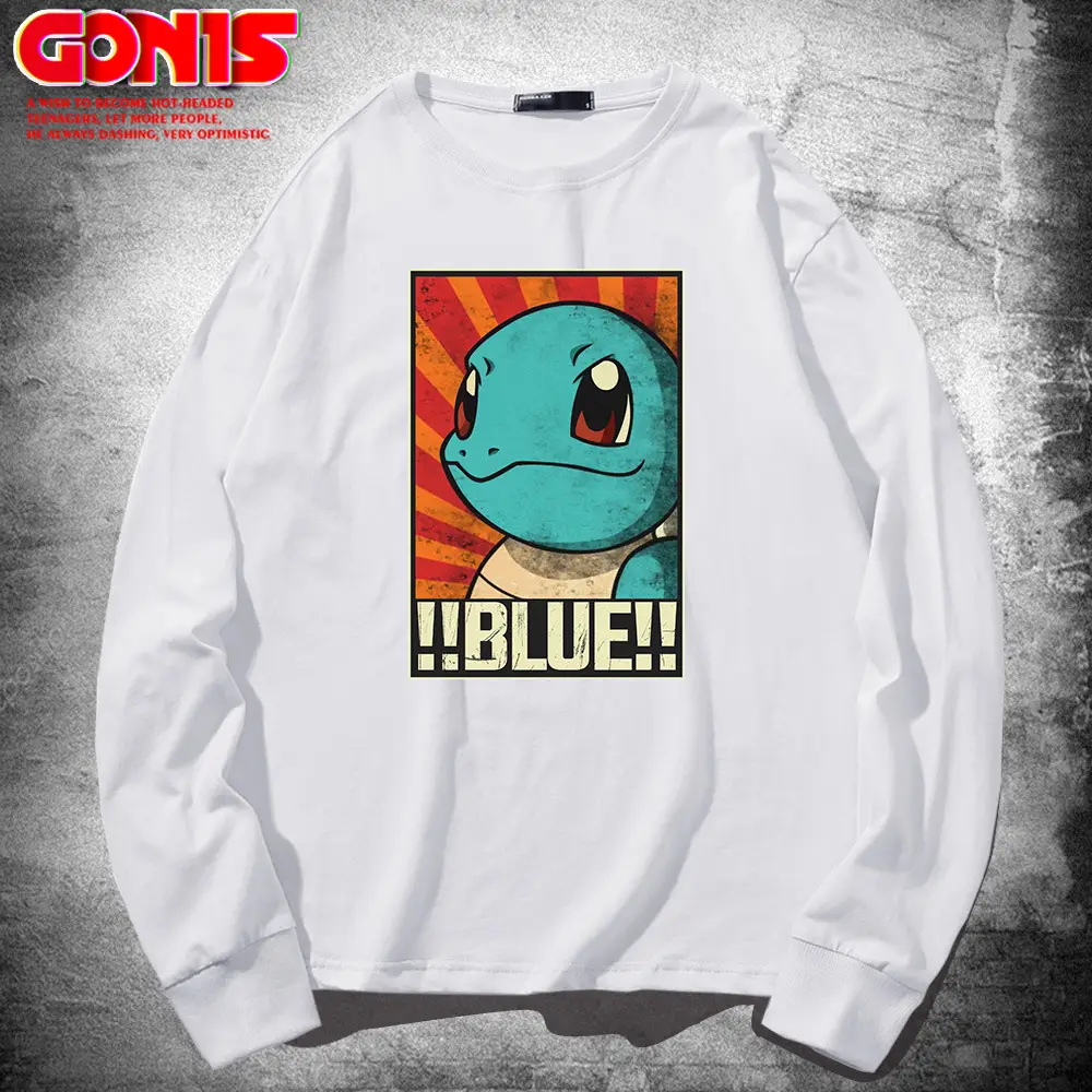 Men Blue Gonyi Cartoon Sweatshirt Pink Gonyi Brand