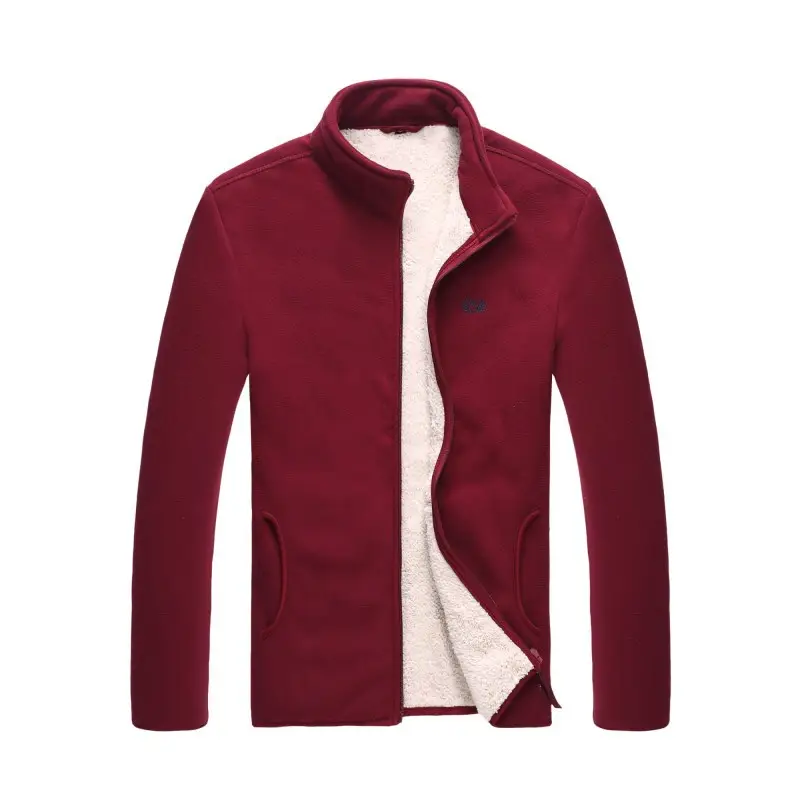Men Fleece Jacket Blue Warm Casual Autumn Winter - Image 13