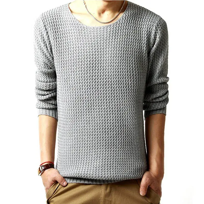 Men's Black Water Ripple Pullover Sweater Large - Image 2