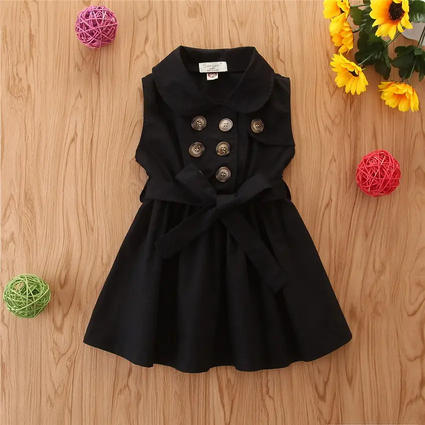 Girls Cross-Border Dress Cream Sleeveless Skirt Summer