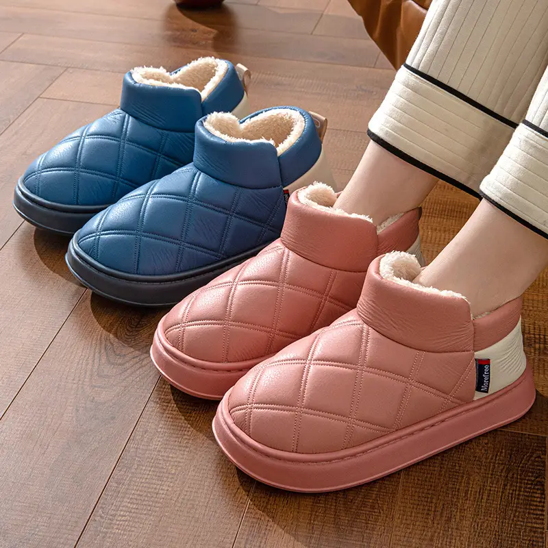 Cross-Border 2025 Cotton Slippers Men's Large Size Winter Home Indoor Non-Slip Thick-Soled Warm Slippers All Men's Cross-Border Dropshipping — feature 14